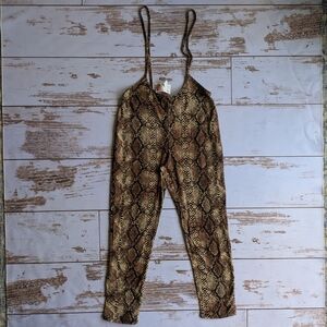 Madrag Brown Snake Print Leggings